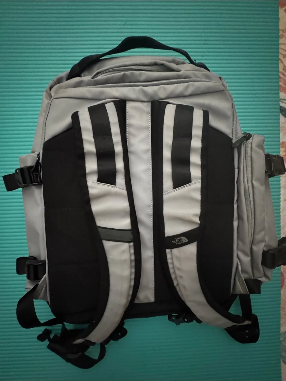 The North Face Commuter Pack Multi-Strap Backpack Grey Black Laptop Bag